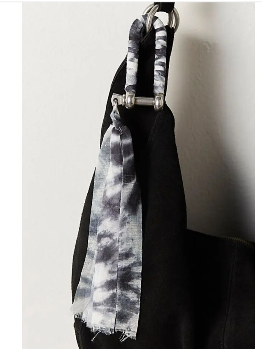 Free People Wrapped Carabiner Bag Charm Black